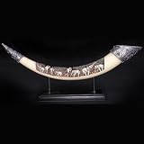 Ivory Effect Elephant Tusk, Horizontal