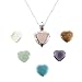 FOJO's Multiple Stone Interchangeable Heart Pendant