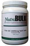 NutraBulk-Omega-3 Fish Oil 1000mg, 1000 Softgels (1 Year Supply)