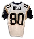 Isaac Bruce Signed St. Louis Rams White Puma Authentic Jersey