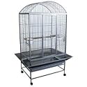 Brand New Parrot Bird Wrought Iron Cage Dome-Top w/ Parrot Toys 32x23x66