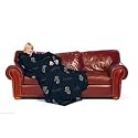 Chicago Bears Adult Comfy Throw Blanket with Sleeves