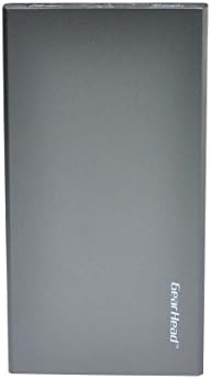 Gear Head High Capacity Mobile Powerbank with Micro USB Charging Cable, Silver (PB5000SLV)