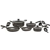 WearEver C957SC64 Admiration Nonstick 12-piece Cookware Set, Grey
