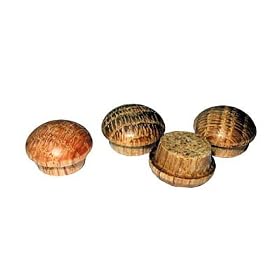 Wood Button For Screw Hole 3/8" Red Oak (Bag of 100)