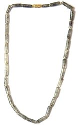 Necklace Mossagate Gemstone Bead Handmade Jewelry 16 inches (mossagate503)