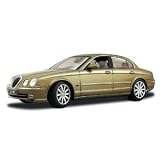 1999 Jaguar S Type Gold 1:18 Diecast Model Car by Maisto Tech