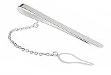 Sterling silver tie slide with diamond shaped engraving