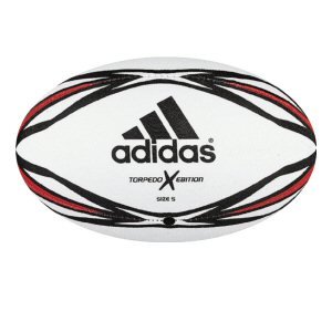 adidas Torpedo X-Ebition Rugby Ball - White/Black - Size 5 adidas Torpedo X-Ebition Rugby Ball - White/Black - Size 5