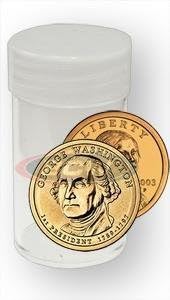 COIN STORAGE TUBES, round clear plastic w/ screw on tops for SMALL SIZE DOLLARS (Quantity of 25 tubes) by COLLECTORS SAFE PREMIUM STORAGE PRODUCTS