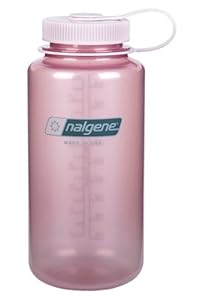 Nalgene Wide Mouth Water Bottle, 1-Quart, Fire Pink