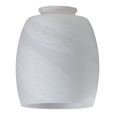 Faux Alabaster Barrel Glass Light Kit
