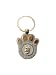 Miniature Schnauzer Key Ring Paw Print Made in the USA - It Spins!