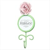 Rose Round Photo Frame Hook Color: White / Pink