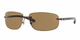 Sunglass Express提供 Apparel & Shoes Online Shop Ranking 28. Ray Ban Sunglasses RB8303 Tech 014/83 Brown/Polaized Brown, 61mm