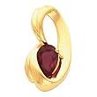 14K Yellow Gold Mozambique Garnet Pendant/Slide