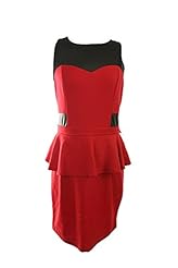 Peplum Polyester Sleeveless  Dress
