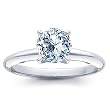 0.43 Carat H/VS2 Round Certified Diamond Solitaire Engagement Ring in 18ct Solid White Gold
