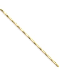 1.1mm, 10 Karat Yellow Gold, Box Chain - 22 inch
