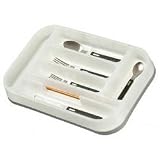 Kitchen & Housewares : Cutlery Tray - Every Silverware Drawer Needs One! (White) (1.75"H x 14.5"W x 16.5"D)