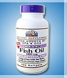 Fish Oil 1000mg Omega 3 - 120 Softgels