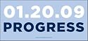 Barack Obama 01-20-09 Progress Car Magnet