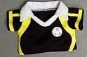 Black & Yellow Soccer Jersey fits Webkinz, Shining Star & 8"-10" Make Your Own Stuffed Animals