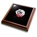 Blood Rose Flower full of pain - 8x8 Trivet With 6x6 Ceramic Tile