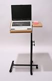 Laptoptisch M9258, Beistelltisch, Stehtisch, Stehpult, Rednerpult, Arbeitsplatz