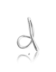 Bling Jewelry Sterling Silver Letter D Script Initial Pendant 18 inches