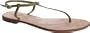 Casual Barn Women's Classic T Line Sandals,Metallic Gold,7 M
