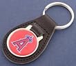 Los Angeles Angels Leather Keychain