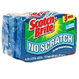 3M Scotch-Brite Multi Purpose No Scratch Scrub Sponge - 3/ Pack, 8 ea