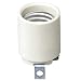 Leviton 3152-F Medium Base, One-Piece, Keyless, Incandescent, Unglazed Porcelain Lampholder, White