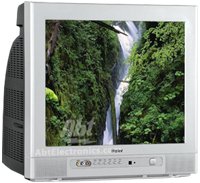 Haier HTR13 13-Inch CRT TV with ATSC Tuner (Silver)