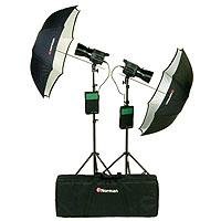 Norman Allure DP320-Kit-2, Two Monolight Basic Studio Portrait Kit