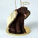 Labrador Retriever, Chocolate Tiny Ones Dog Angels (2 in)