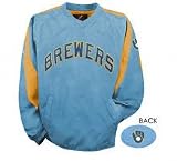 Milwaukee Brewers Cooperstown Pickoff Pullover Jacket by Majestic