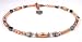 April Diamond Birthstone Crystal Beaded Anklets - Adjustable Swarovski Crystal Ankle Bracelets in Sterling Silver