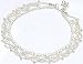 Jewelry : Anklet Jewelry in Sterling Silver for Women 52 gms. 10 "(sanklt015)