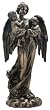 Classical Style Guardian Angel Figurine - Cold Cast Resin - 11'' x 4.5'' Dimension