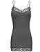 Plus djustable Lace Long Cotton Cami Tops