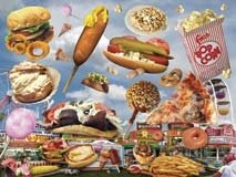 Fair Foods 550 pc Jigsaw Puzzle by White Mountain