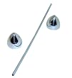 Yana Shiki CA3203F Chrome Front Axle Cap for Suzuki Boulevard M109R