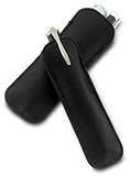 IMAGE OF Fahrneys 2 Slot Leather Slip Pen Case (Black)