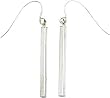 White-gold Tube Dangle Earrings Ear Jewelry New