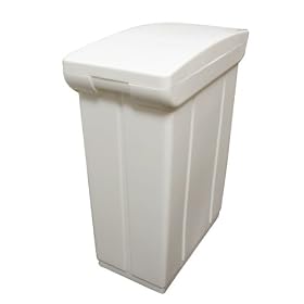 KV Recycling Center Replacement Basket 20 Quart With Lid White by Knape & Vogt