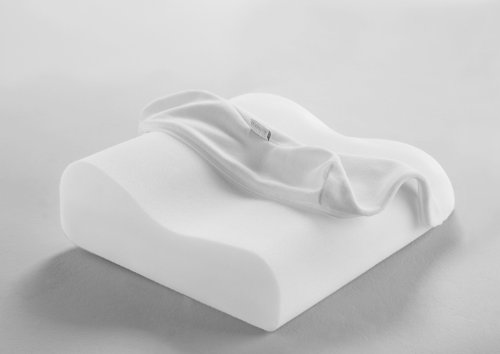Dormisette Q495 waschbares viscoelastisches Reisekissen, atmungsaktiv, 30.5 x 32 x 8.5 ? 11 cm, wei&szlig;