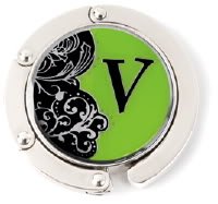 Finders Key Purse Hanger Letter V