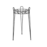 Buy CobraCo SCBPS1021-B Canterbury 21-Inch Black Scroll Top Plant Stand by CobraCo